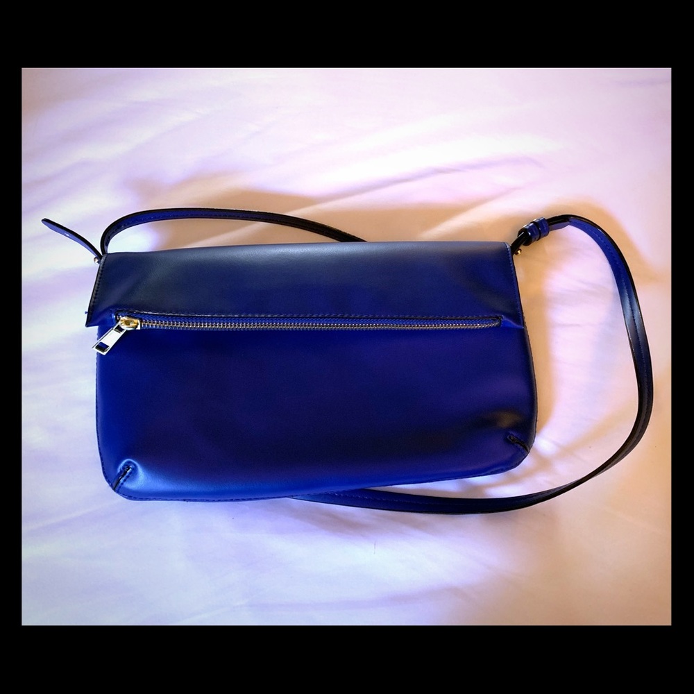 Bright blue clutch or cross body